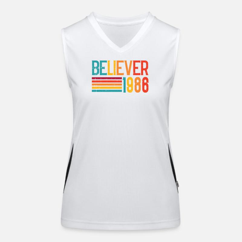 Believe 1986 Rainbow Retro Women's Functional Contrast Tank Top