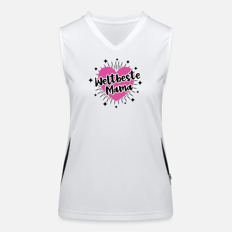 Weltbeste Mama Beste Mutter Danke Mami Mutti Mom Funktionelles Kontrast-Tank Top für Frauen