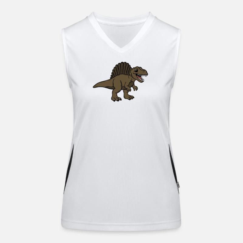Dinosaur Women's Functional Contrast Tank Top