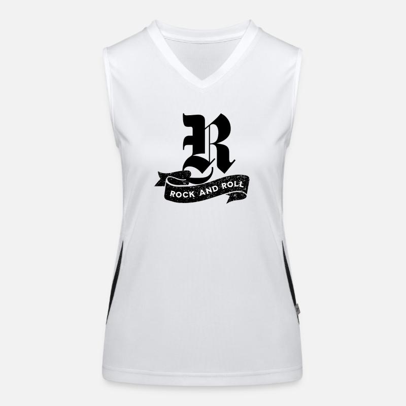 Rock'n'Roll-Kippentext Funktionelles Kontrast-Tank Top für Frauen