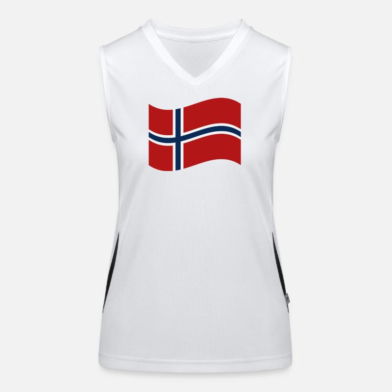 Norway flag Women's Functional Contrast Tank Top