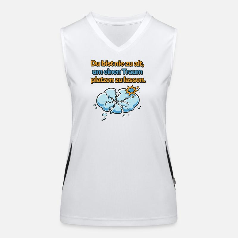 Conception de Dream Burst Never Too Old Débardeur respirant contrasté Femme