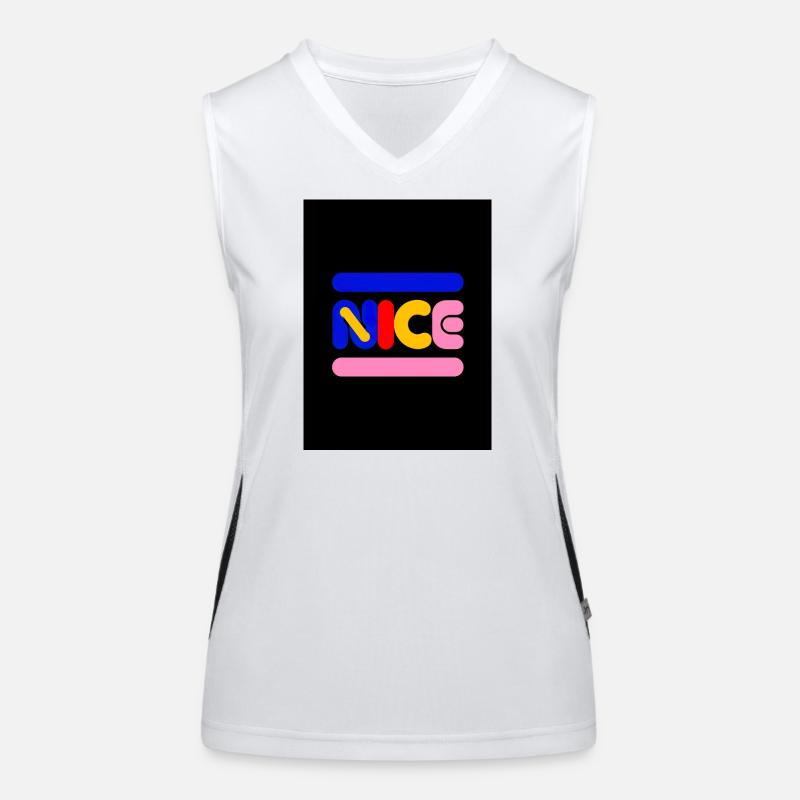 Nice Neon Wordmark Multicolor Women's Functional Contrast Tank Top