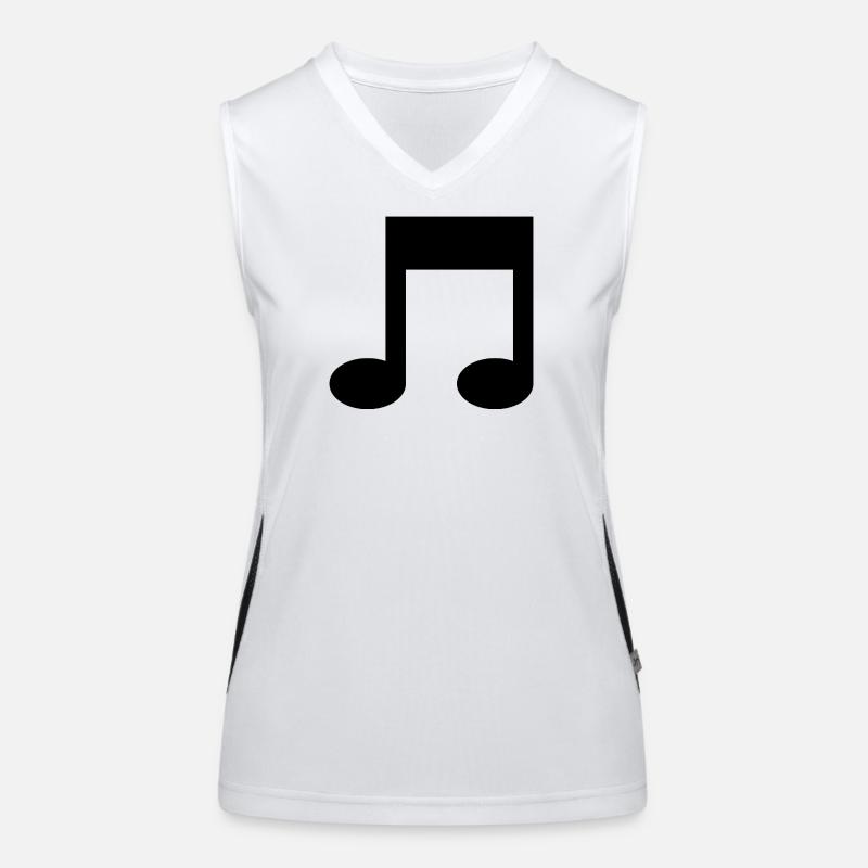 Music note Women's Functional Contrast Tank Top
