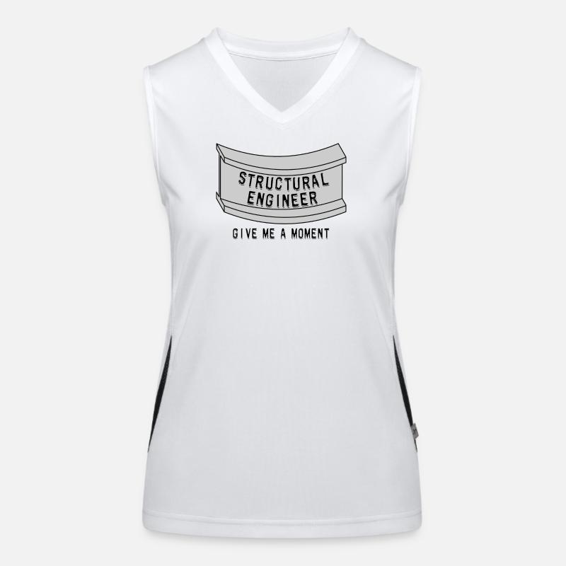 Structural Engineer Beam Moment Women's Functional Contrast Tank Top