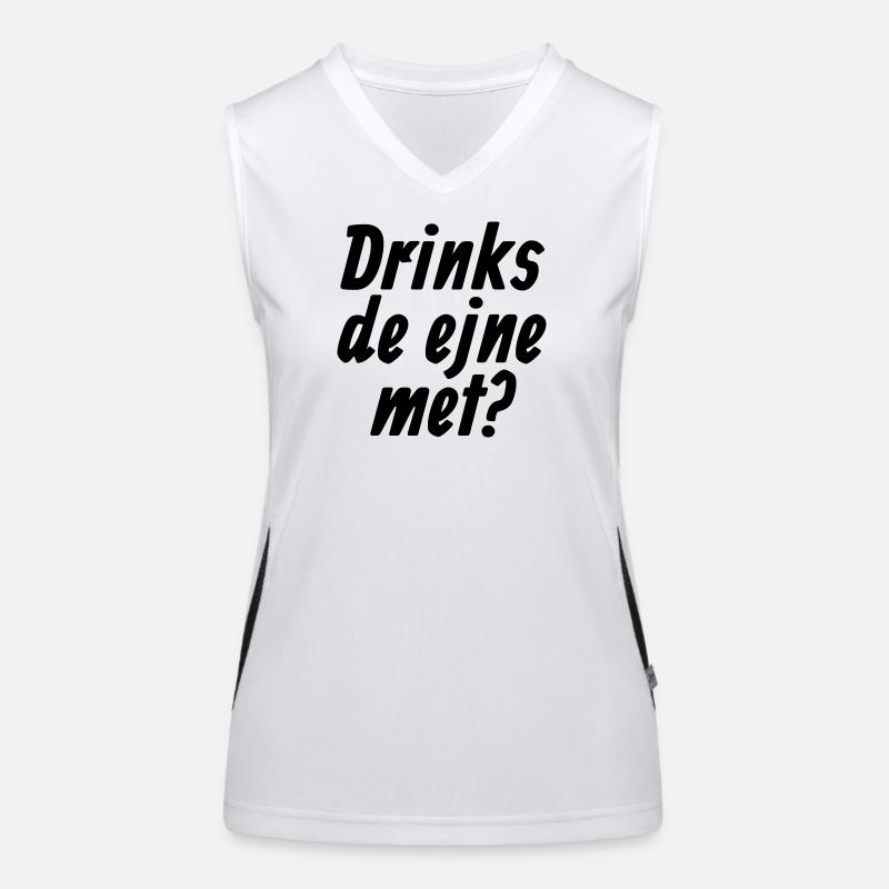 Drinks de ejne met - Et Kölsche Jrundjesetz §10 Funktionelles Kontrast-Tank Top für Frauen