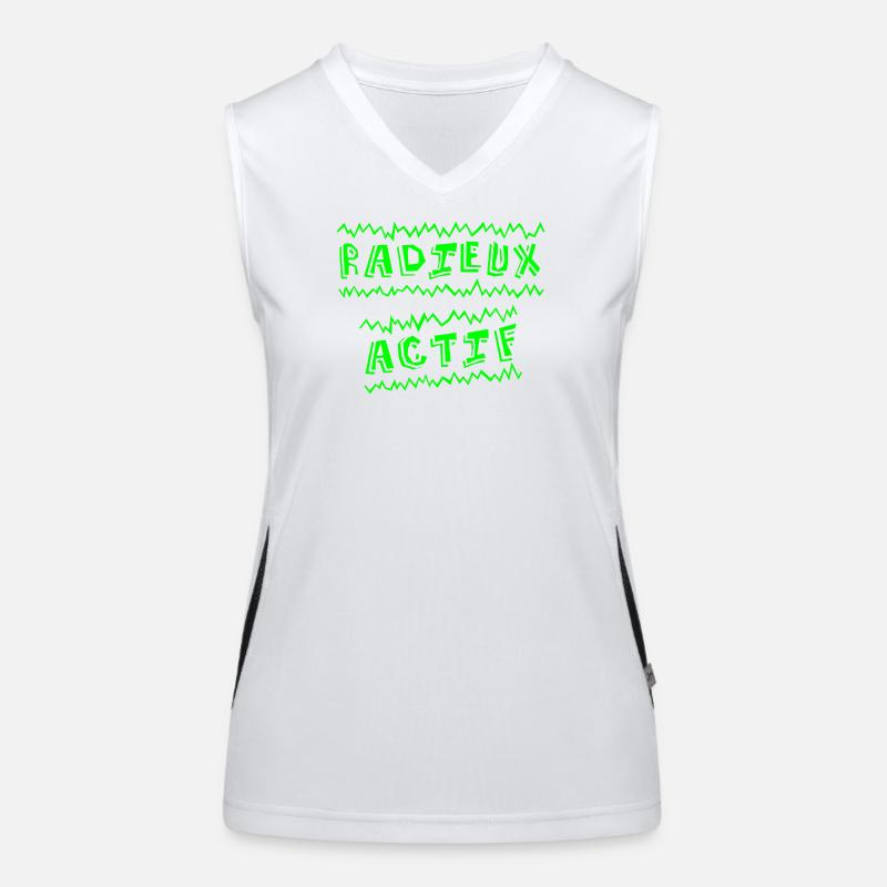 GOODBYE ACTIVE! (happiness) Women's Functional Contrast Tank Top