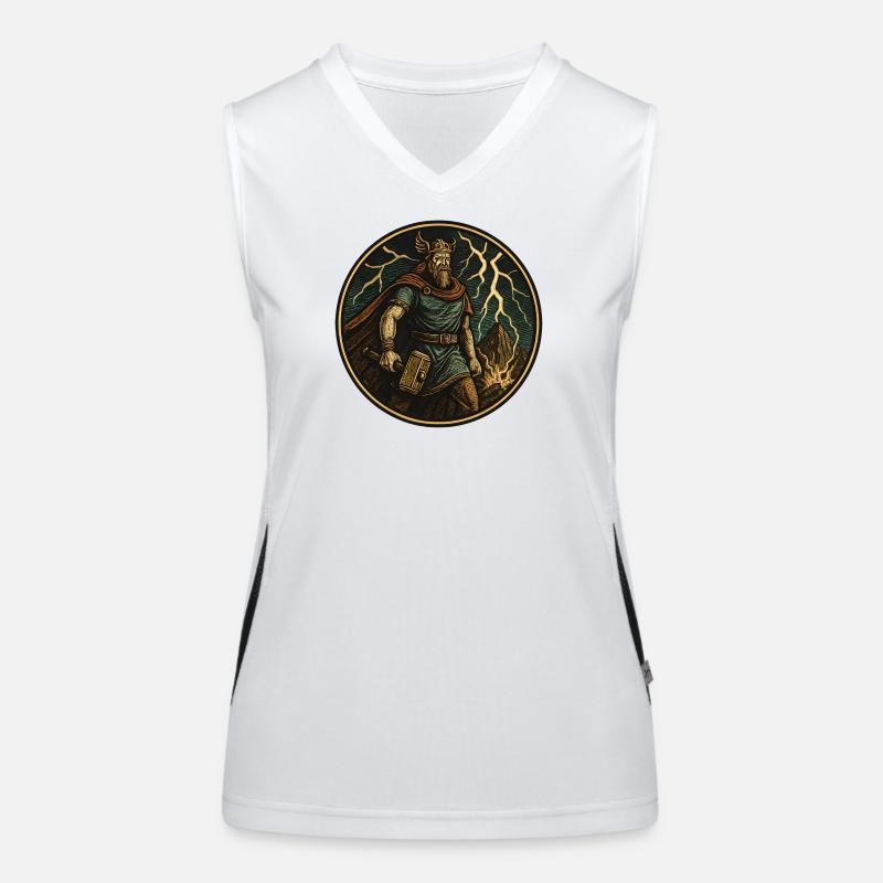 Viking Stormhammer Thor Women's Functional Contrast Tank Top