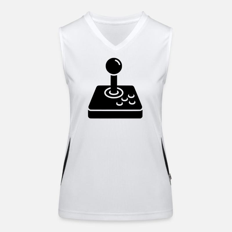Retro Joystick Arcade Icon Women's Functional Contrast Tank Top