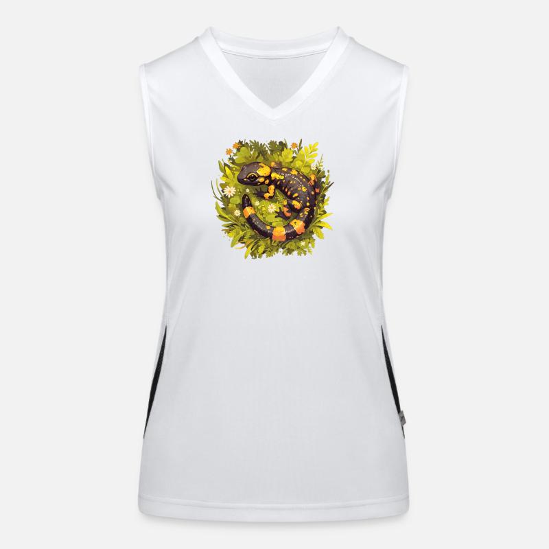 Feuersalamander Salamander Funktionelles Kontrast-Tank Top für Frauen