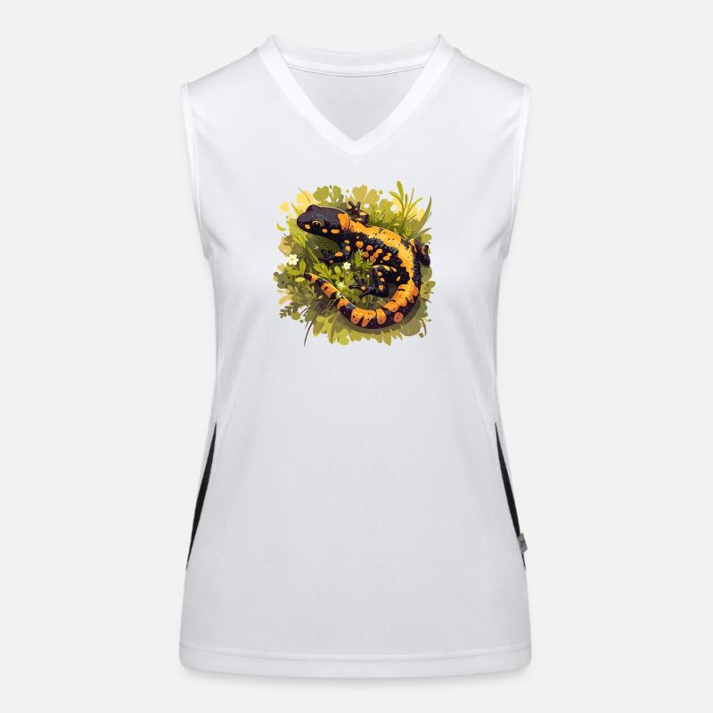 Feuersalamander Salamander Funktionelles Kontrast-Tank Top für Frauen