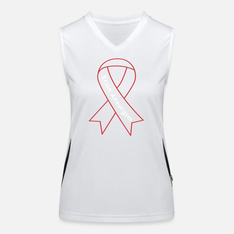 Aneurysm Brain Women's Functional Contrast Tank Top