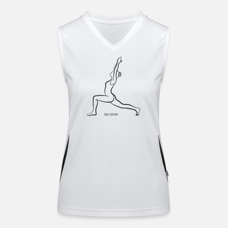 CONTOUR DE L’ÂME - Virabhadrasana Débardeur respirant contrasté Femme