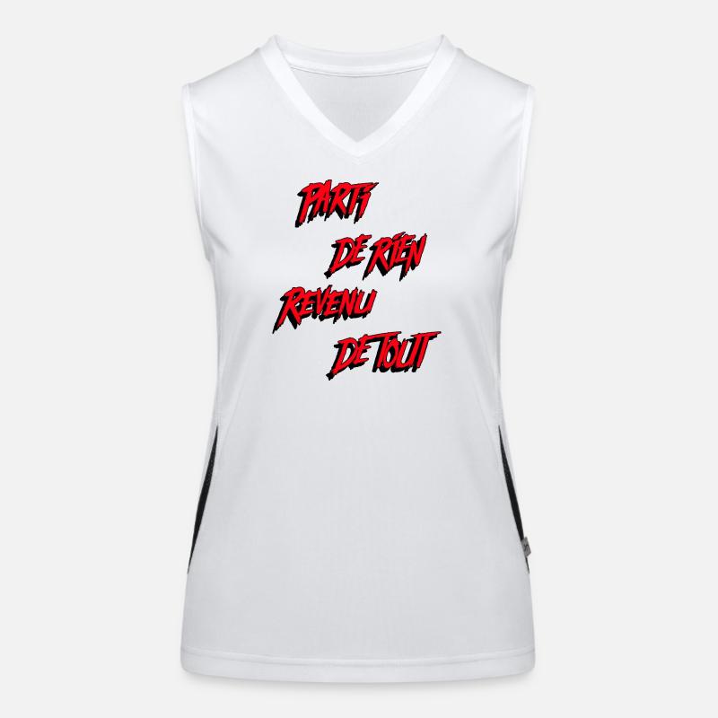 STARTING FROM NOTHING, COMING BACK FROM EVERYTHING! Women's Functional Contrast Tank Top