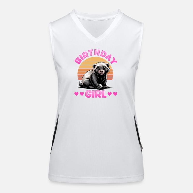 Funny Honey Badger Women's Functional Contrast Tank Top