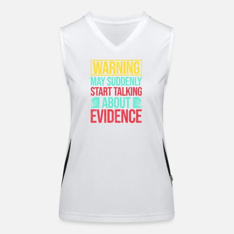 Forensic Science Major Start Talking Forensics Funktionelles Kontrast-Tank Top für Frauen