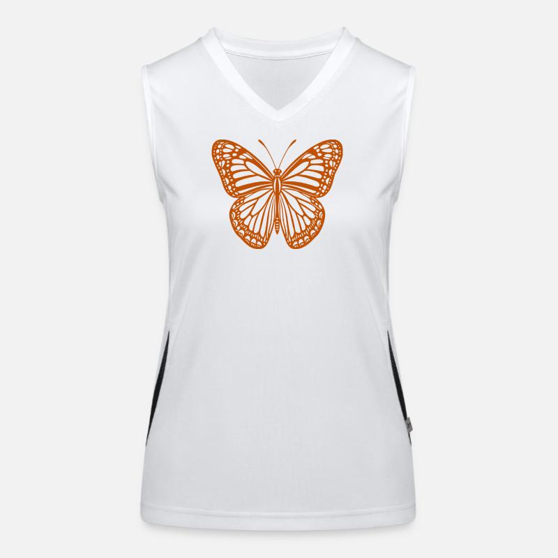 Schmetterling Funktionelles Kontrast-Tank Top für Frauen