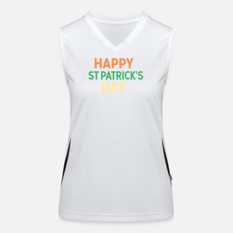 Joyeux Saint-Patrick Débardeur respirant contrasté Femme