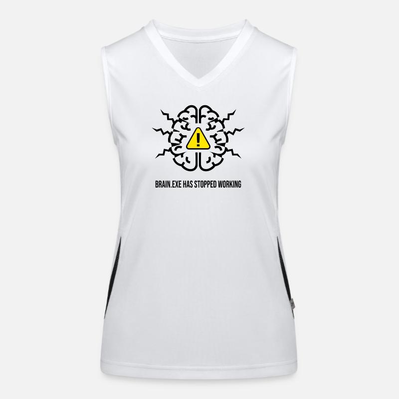 BRAIN.EXE HAS STOPPED WORKING - Panne Cérébrale NO Débardeur respirant contrasté Femme