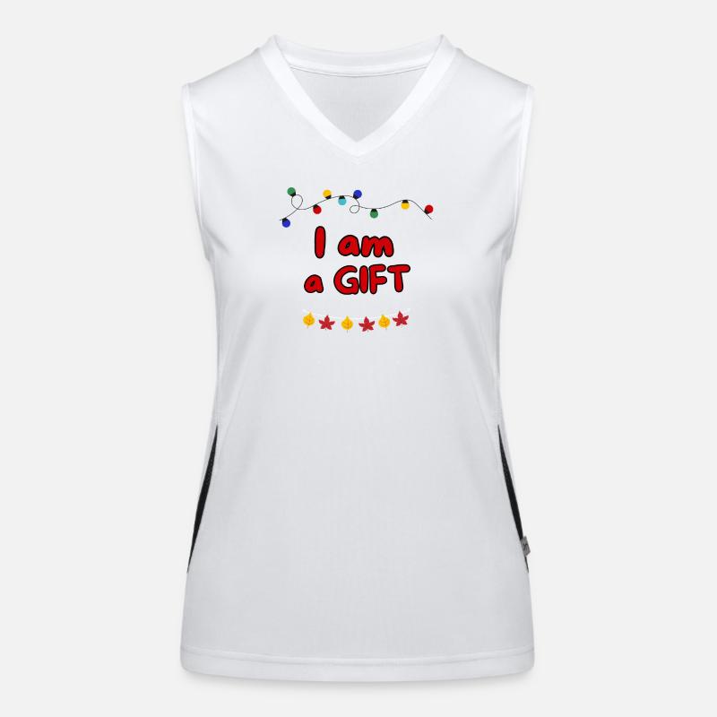ICH BIN EIN GESCHENK Funktionelles Kontrast-Tank Top für Frauen