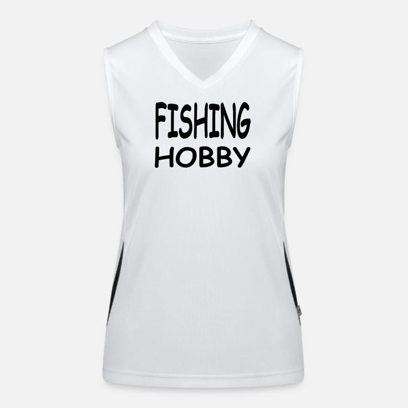 Angeln Funktionelles Kontrast-Tank Top für Frauen