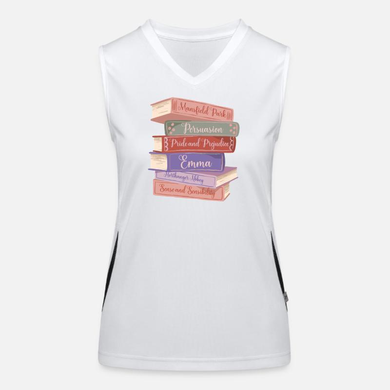 Jane Austens romans V Functionele contrasterende tanktop voor vrouwen