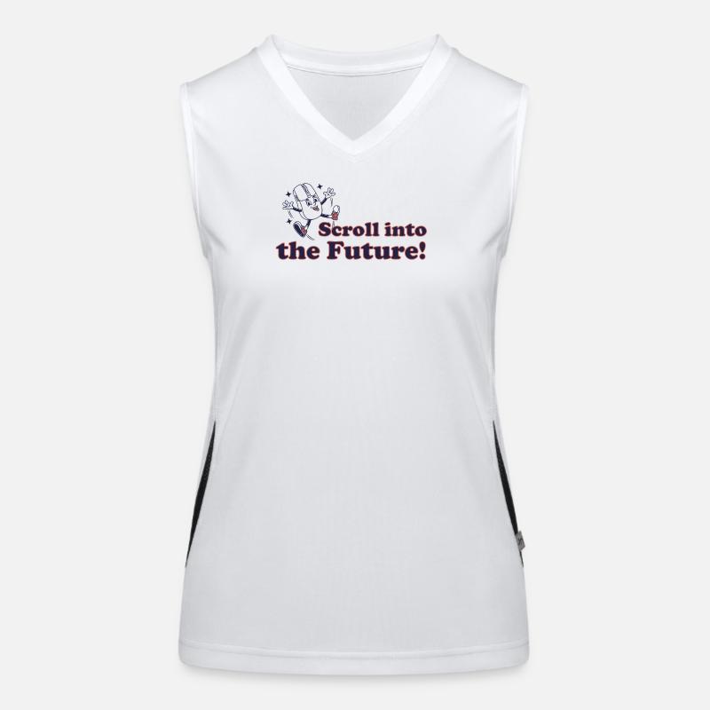 Scroll into the future! Women's Functional Contrast Tank Top