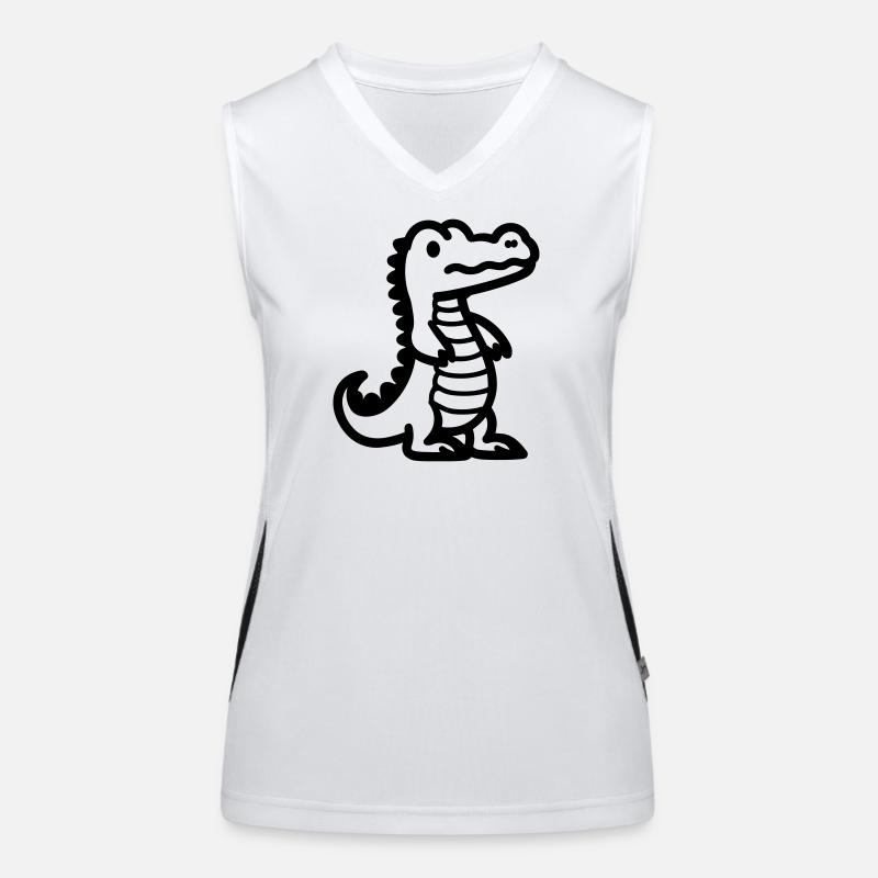Alligator Funktionelles Kontrast-Tank Top für Frauen