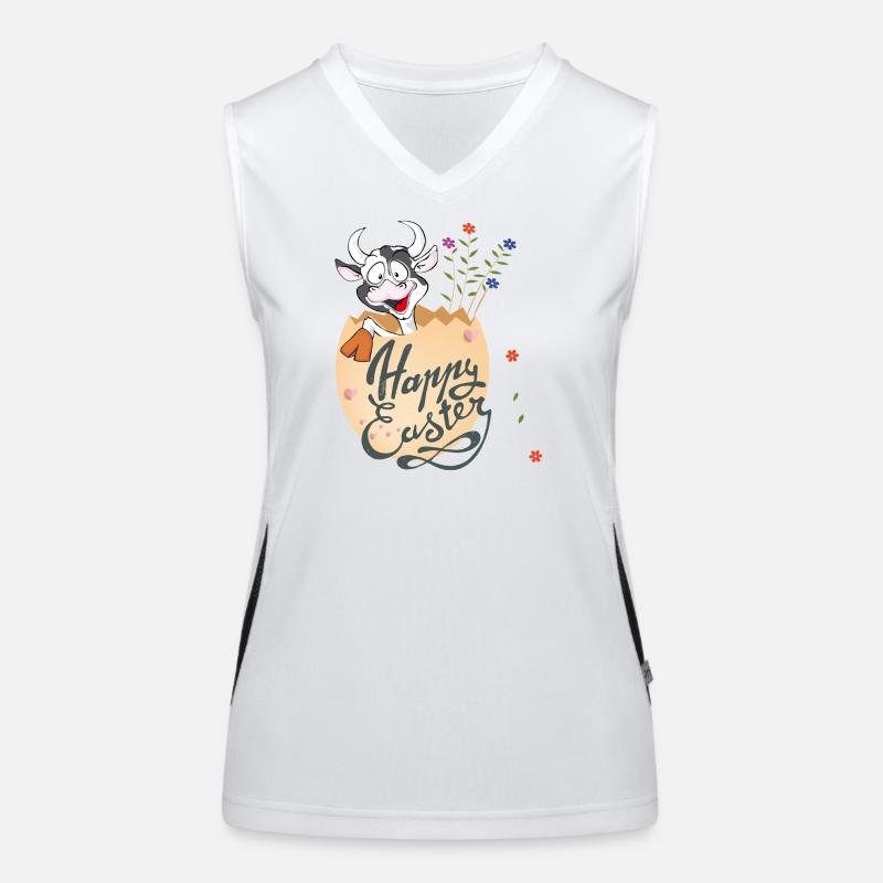 Happy Easter Women's Functional Contrast Tank Top