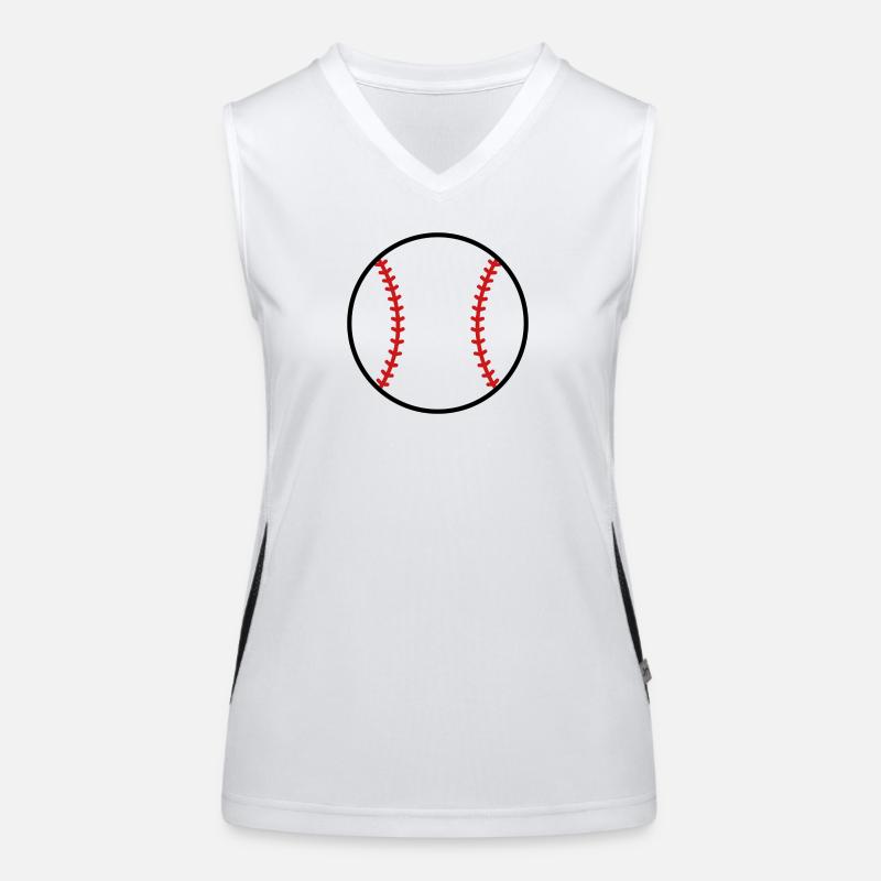 Baseball Funktionelles Kontrast-Tank Top für Frauen