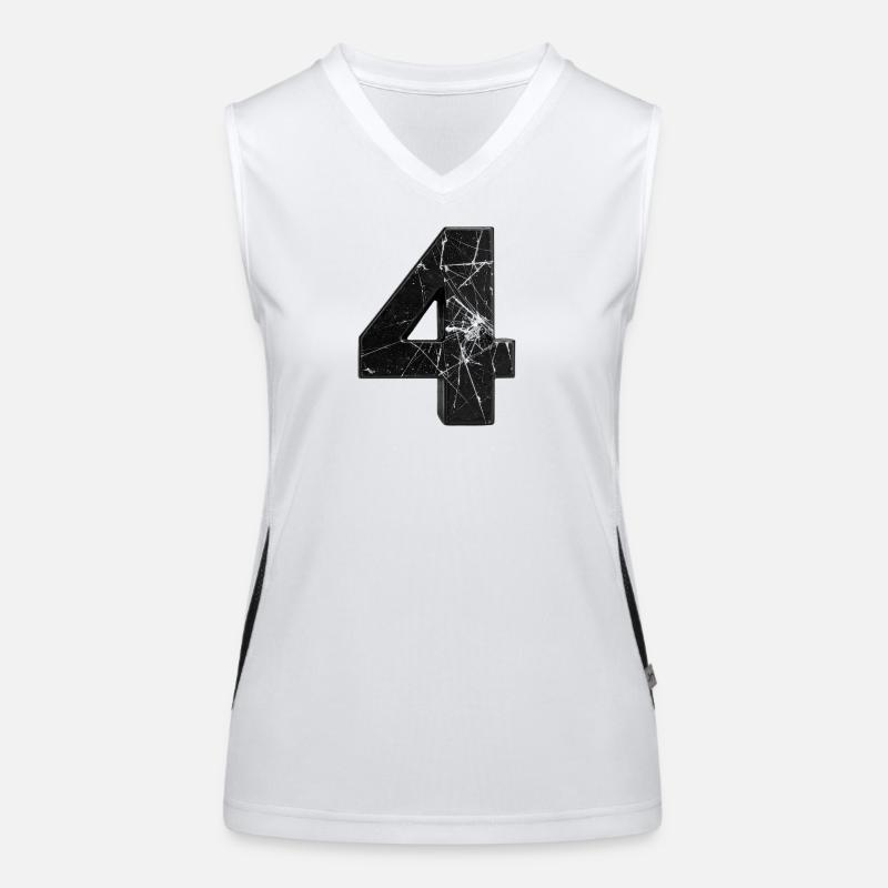 Broken Quadruple Pattern Women's Functional Contrast Tank Top