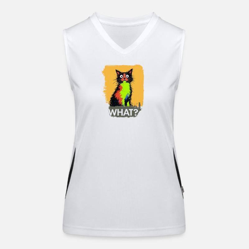 What Katze Farbexplosion Funktionelles Kontrast-Tank Top für Frauen