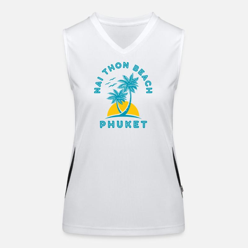 Nai Thon Beach Phuket Palm Sunset Women's Functional Contrast Tank Top
