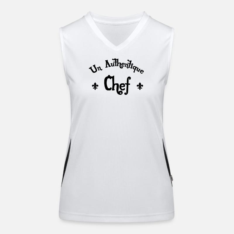 Authentique Chef Débardeur respirant contrasté Femme