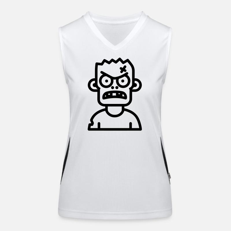 Zombie Funktionelles Kontrast-Tank Top für Frauen