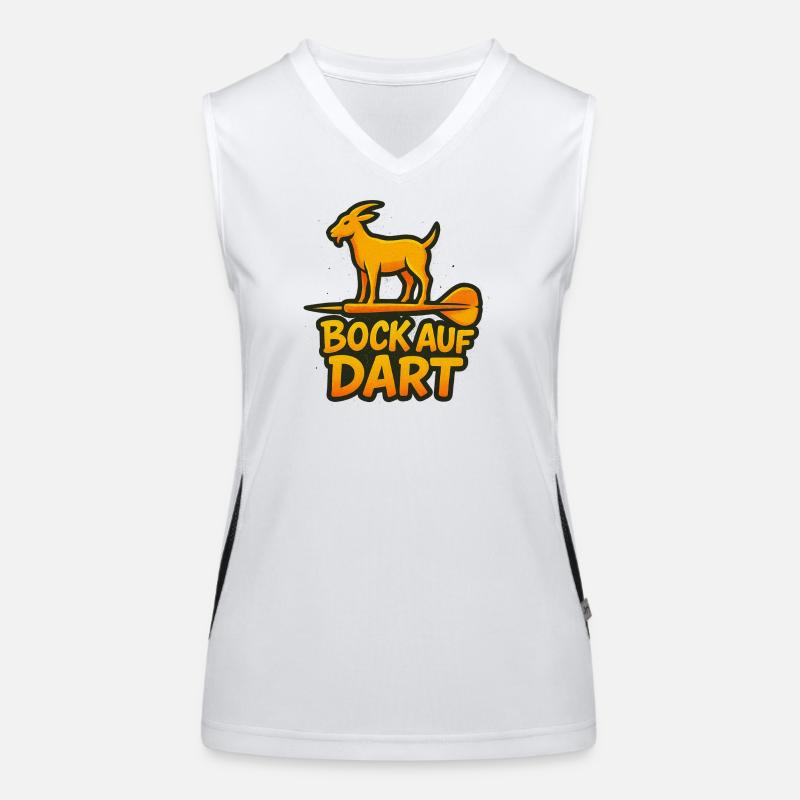 Bock auf Dart Funktionelles Kontrast-Tank Top für Frauen