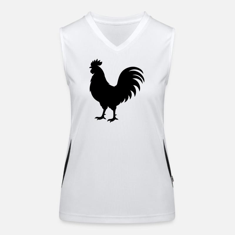 Silhouette du coq Débardeur respirant contrasté Femme