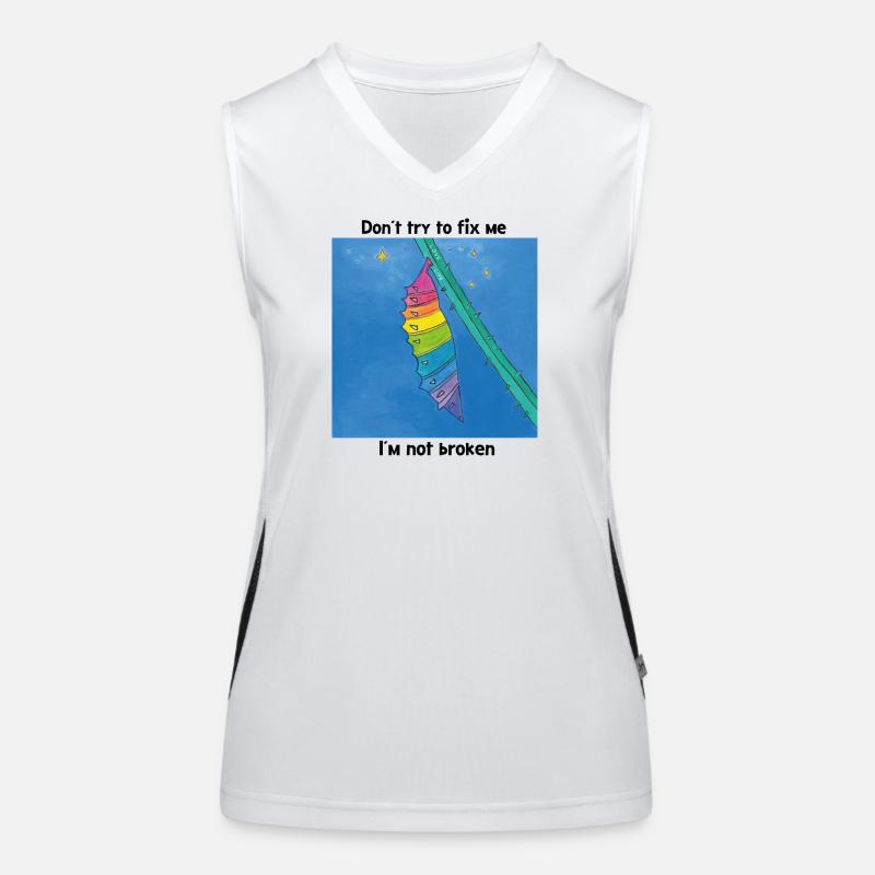 Gut so, wie ich bin!  Funktionelles Kontrast-Tank Top für Frauen