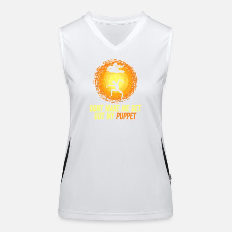 Puppet Master Pun Tee Funktionelles Kontrast-Tank Top für Frauen