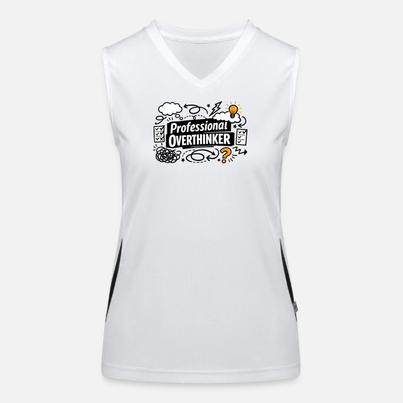 Professional OVERTHINKER Funktionelles Kontrast-Tank Top für Frauen