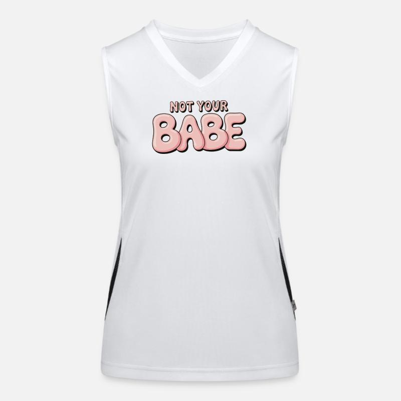 Not Your Babe - Police à bulle statement Débardeur respirant contrasté Femme