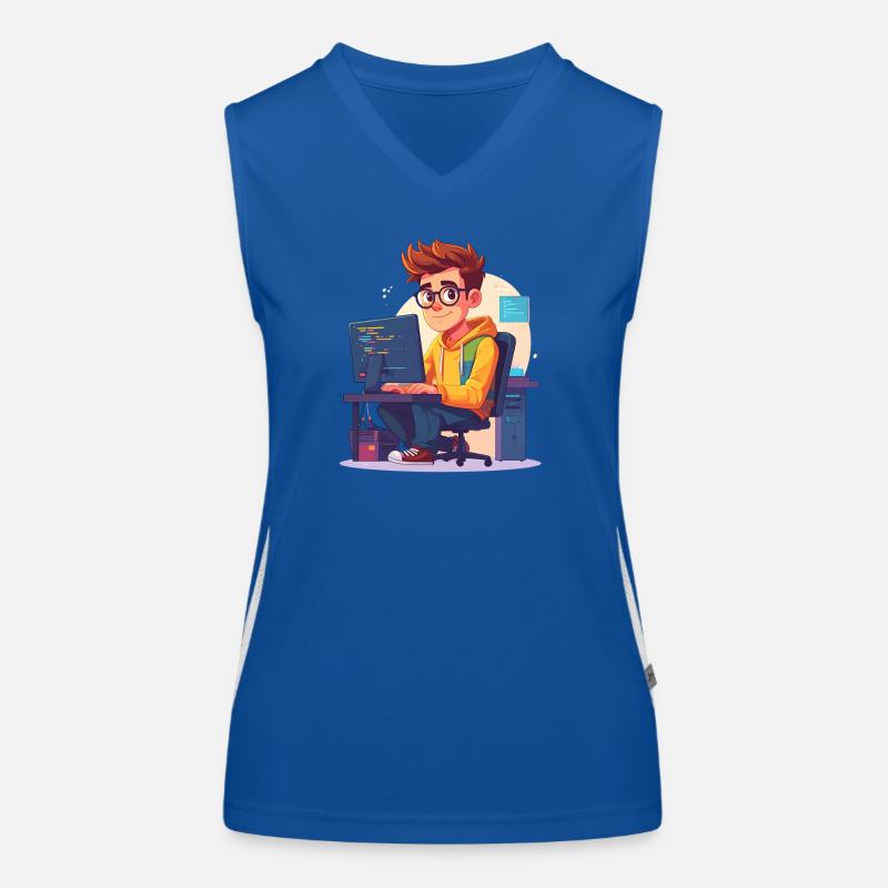 Programmierer oder Nerd Funktionelles Kontrast-Tank Top für Frauen
