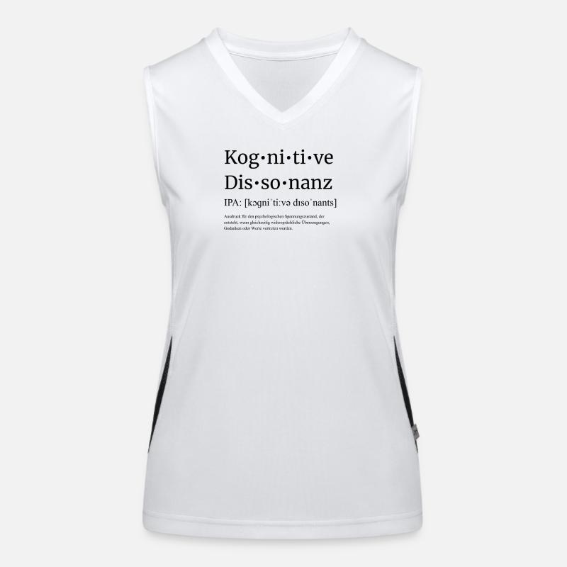Kognitive-Dissonanz Funktionelles Kontrast-Tank Top für Frauen
