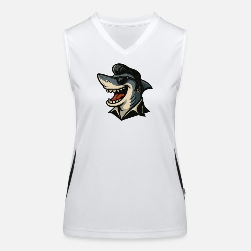 Requin avec style Débardeur respirant contrasté Femme