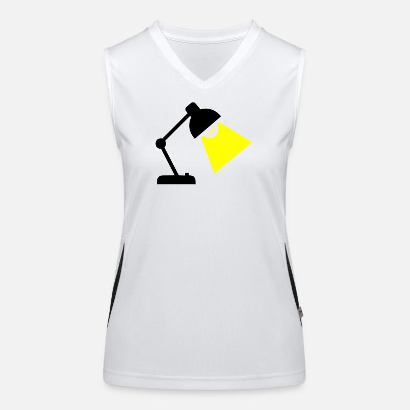 Schreibtischlampe Licht Idee Funktionelles Kontrast-Tank Top für Frauen