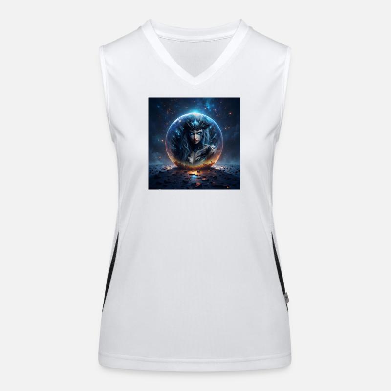 Reina de Hielo en Cúpula Estelar Women's Functional Contrast Tank Top
