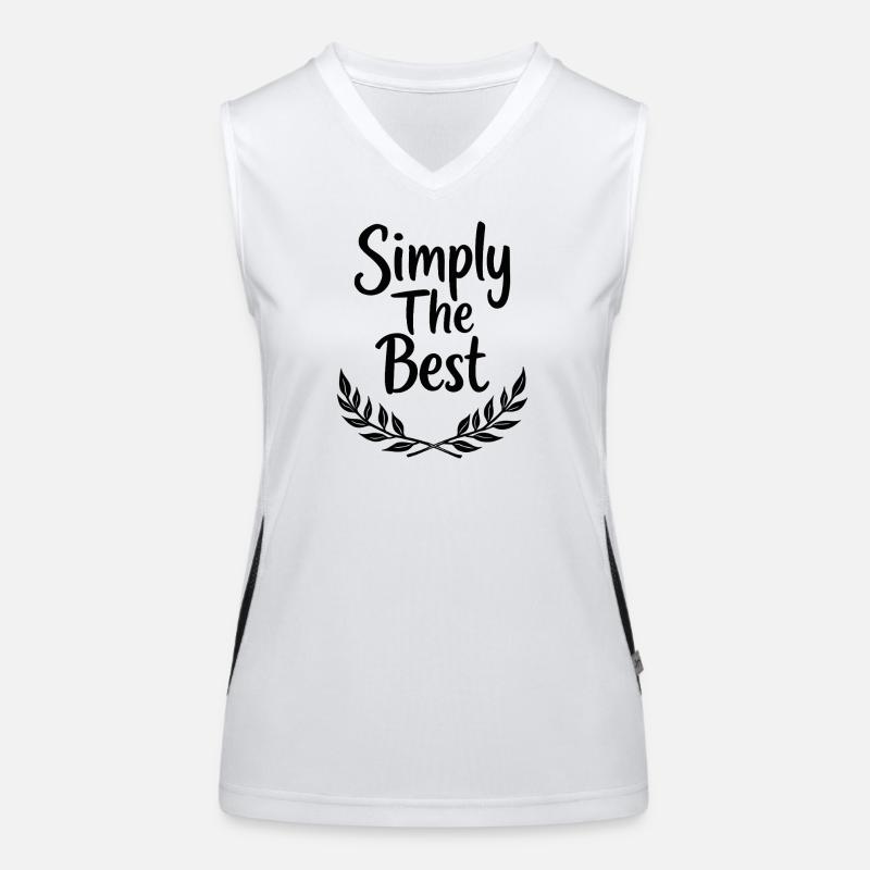 Simply The Best Laurel Wreath Statement Women's Functional Contrast Tank Top