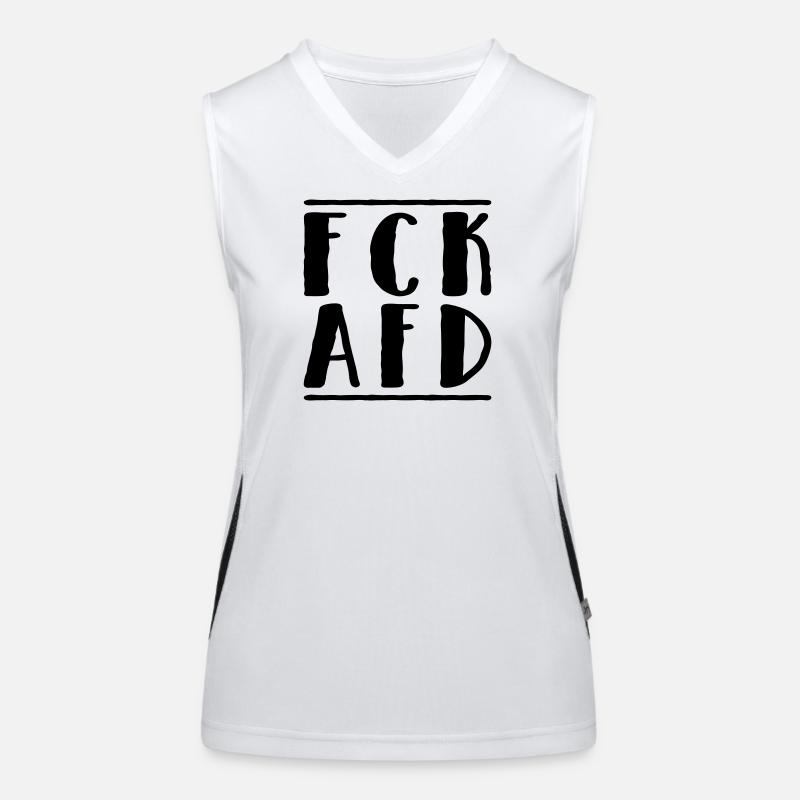 Fck Afd Funktionelles Kontrast-Tank Top für Frauen
