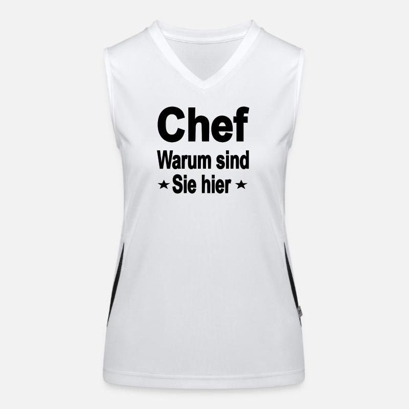 Chef Funktionelles Kontrast-Tank Top für Frauen