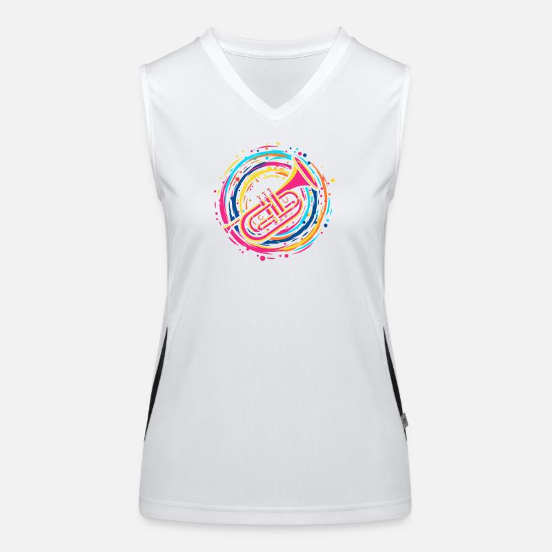 Trompeter Funktionelles Kontrast-Tank Top für Frauen
